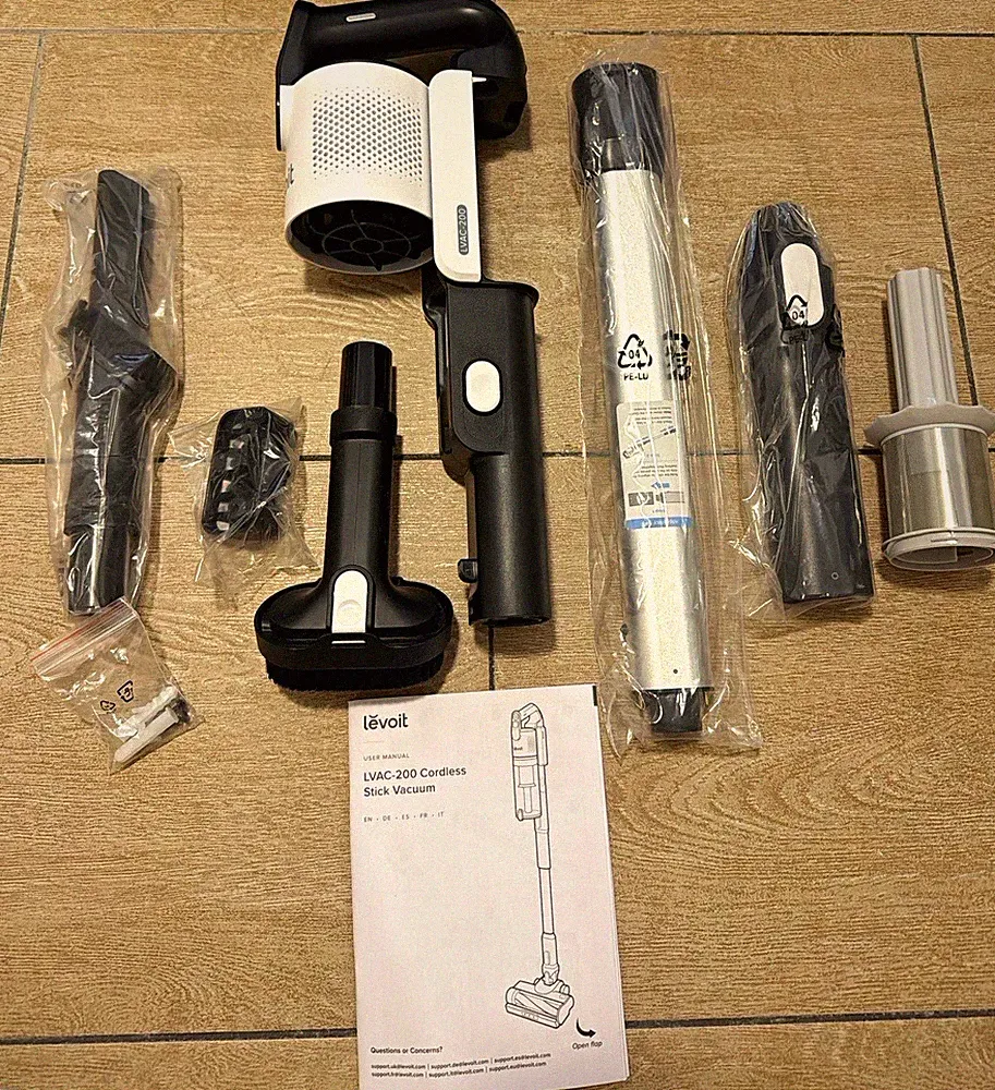 Levoit LVAC-200 Stabstaubsauger kabellos ohne Beutel mit Zubehör-Set