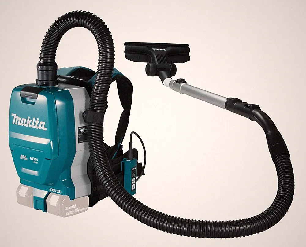 Makita Akku-Rucksackstaubsauger 2 x 18V, DVC261ZX15, 2l, Ohne Akku - im Karton