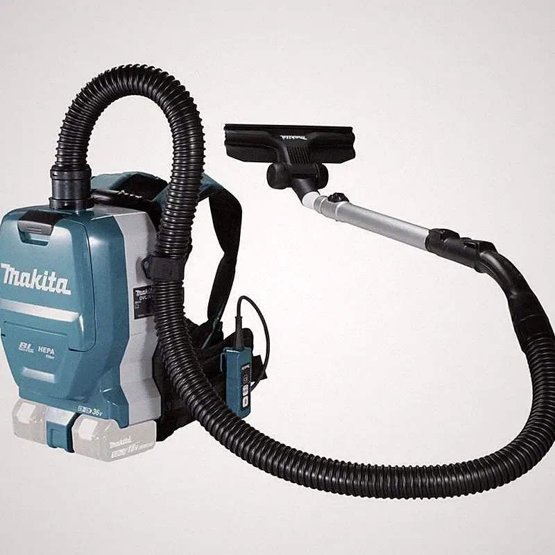Makita Akku-Rucksackstaubsauger 2x18V akkubetrieben Staubsauger 70dB - Wie Neu