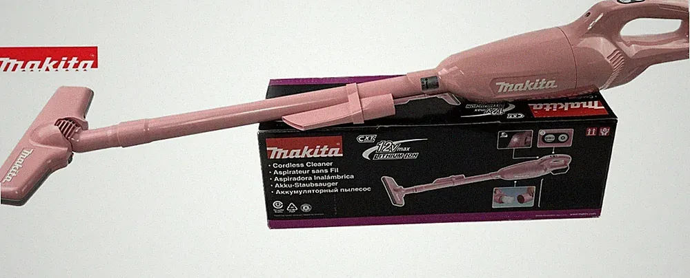 Makita CL 108 FDZP Akku Staubsauger 12 V Pink Edition - ohne Akku & Ladegerät