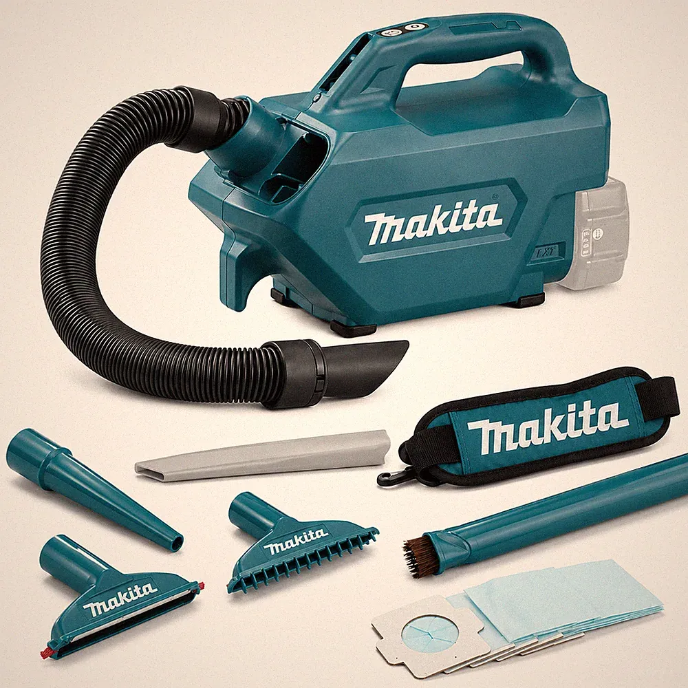 Makita DCL184Z Akku-Handstaubsauger 18V kabellos mit Beutel bis 80 Min.