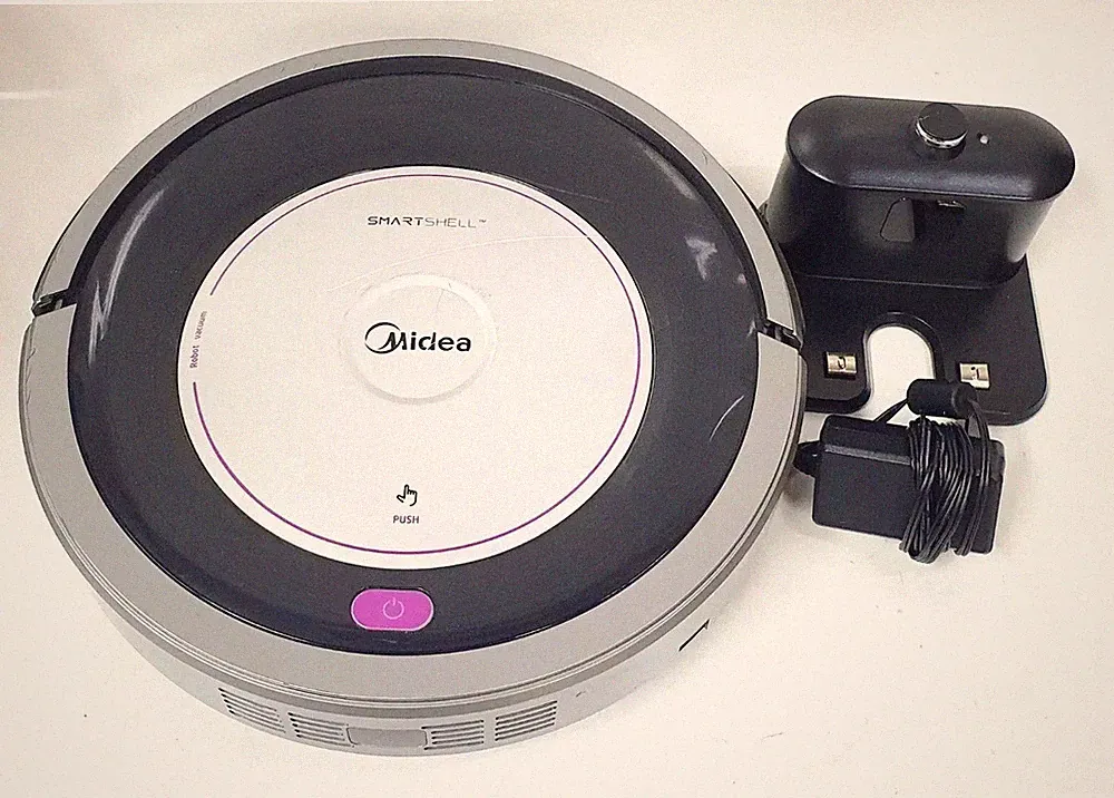 Midea MR02 Roboter Staubsauger mit 1000PA Saug, Staubsaugen und Wischen 2in1