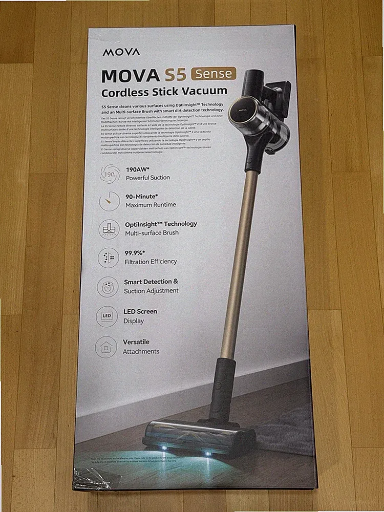 Mova S5 Sense Akku-Staubsauger Stielstaubsauger 27.000 Pa - OVP