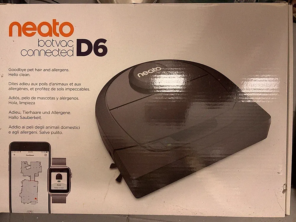 Neato Botvac D6 Connected Staubsaugerroboter WLAN/App kabellos o. Beutel schwarz