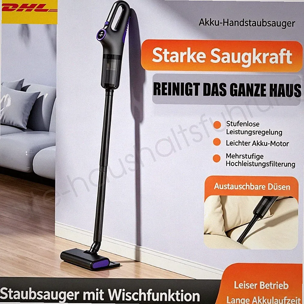 NEU 15000pa Akku Staubsauger beutellos kabellos Bodenstaubsauger Handstaubsauger