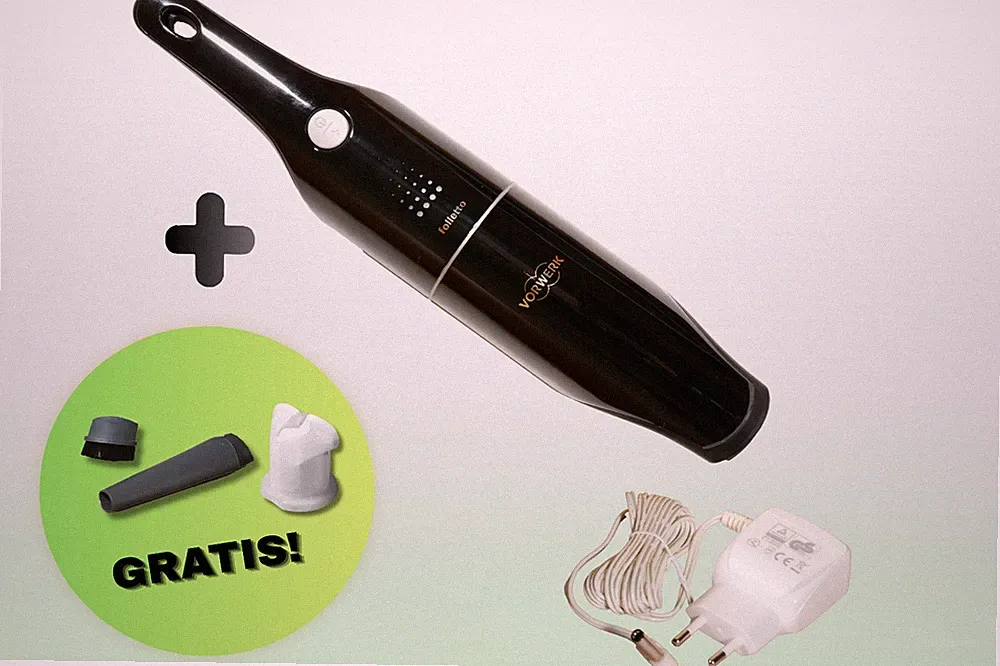 NEU Vorwerk KOBOLD FOLLETTO VC100 ohne Wandhalterung + Zubehör für VC 100 Black