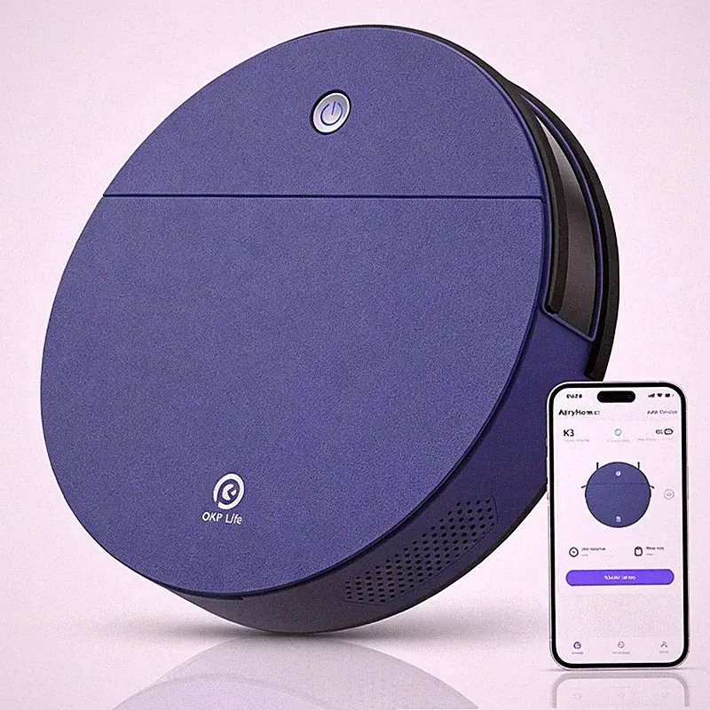OKP K3 Smart Robot Vacuum selbstaufladender Saugroboter mit 2000Pa 100 Min NEU