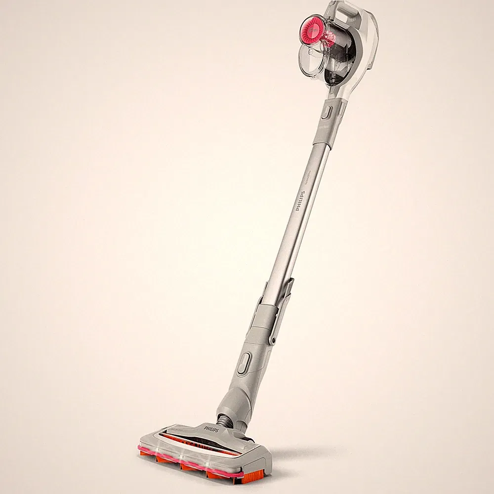 PHILIPS Akku Staubsauger 3000 Serie Blau 60 Min Laufzeit Kabellos LED Düse