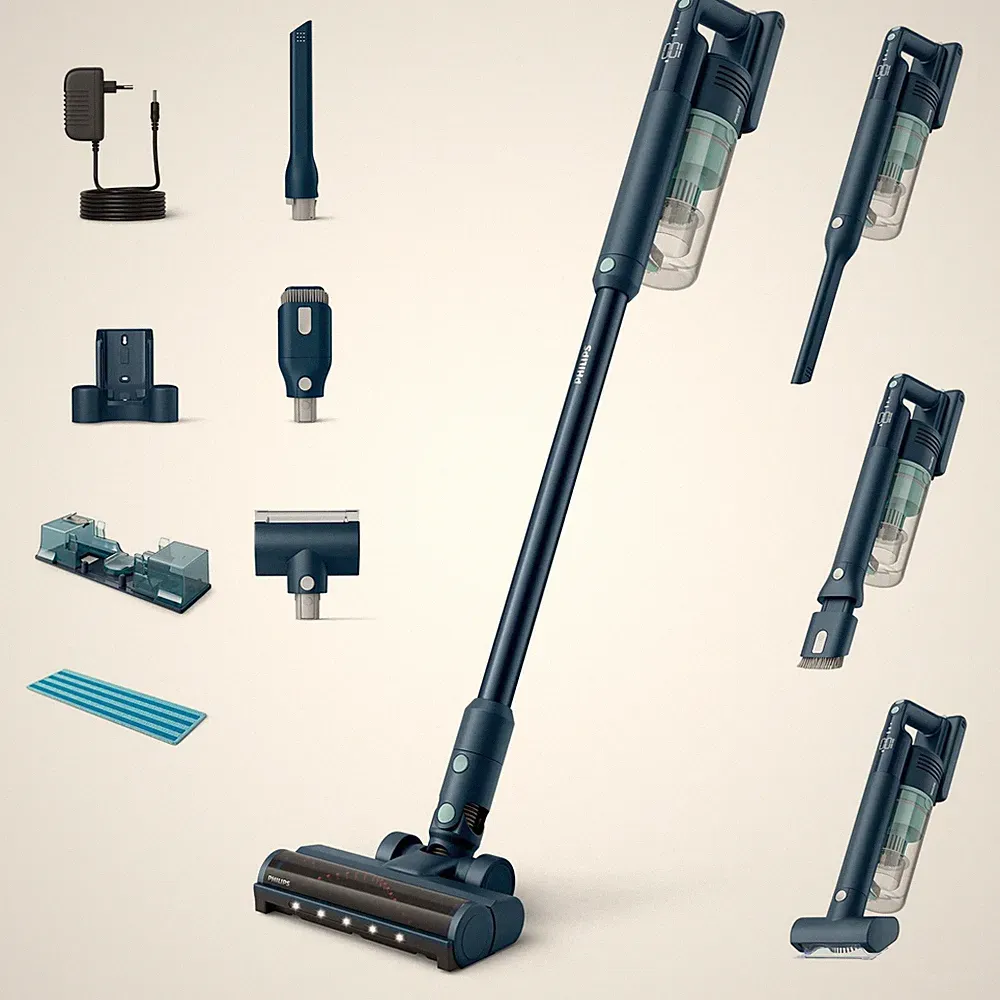 Philips Akku-Staubsauger 5000 Series Aqua, 25,2 V, Blau (XC5141/01)