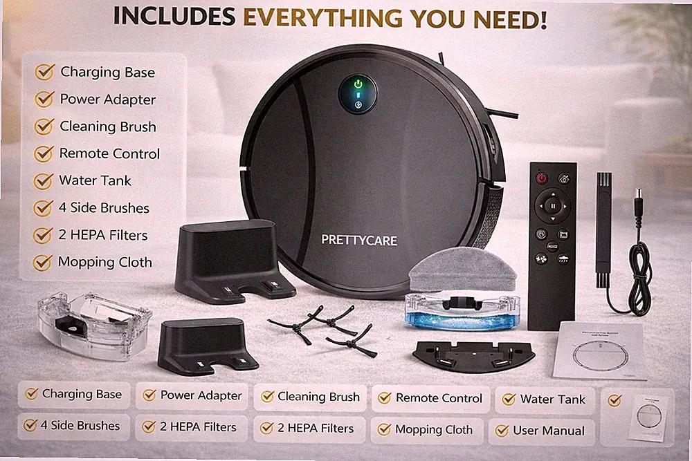 PrettyCare Saugroboter mit Wischfunktion