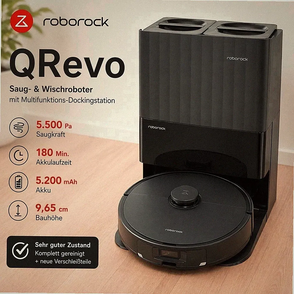 ⭐ Roborock Q Revo QRevo Roboter-Staubsauger und Station Zubehör