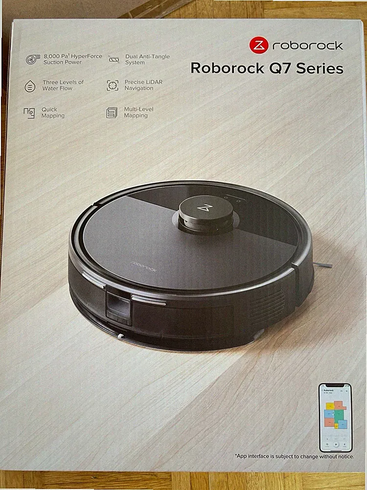 Roborock Q7 BF Staubsaugerroboter Schwarz LiDAR Multi-Level Mapping 270 ml