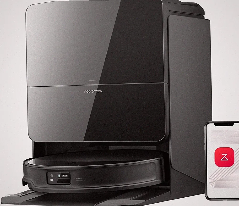 Roborock Saros 10R Saugroboter mit Dual Anti-Tangle System und Dock schwarz