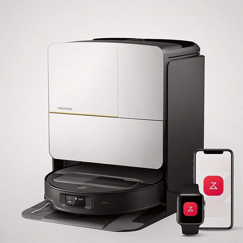 Roborock Saros Z70 Staubsaugerroboter mit OmniGrip™ Arm silber B-Ware