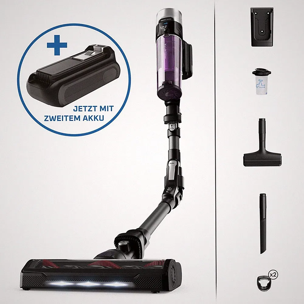 Rowenta Akku-Handstaubsauger RH203A X-Force Flex 9.60 Allergy, 250 W, - 2 AKKUS