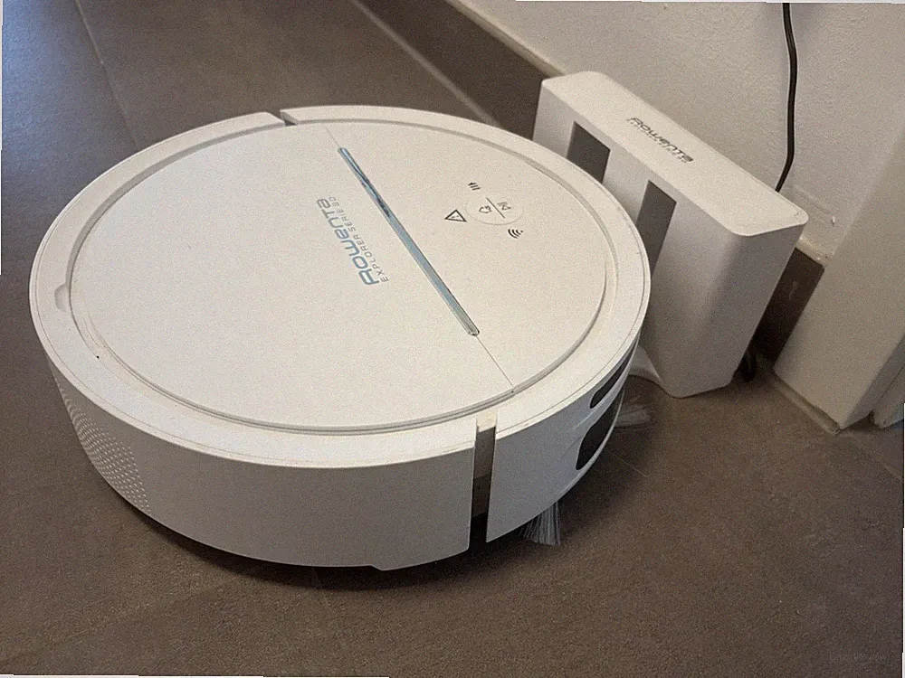 Rowenta Explorer Serie 80 Staubsaugerroboter Wi‑Fi weiß mit Waschfunktion