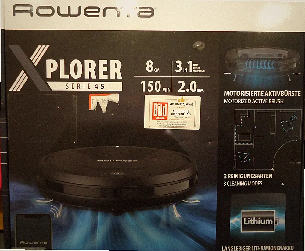 Rowenta RR8225 X-Plorer Serie 45 Roboter Staubsauger mit Infrarot-Sensoren