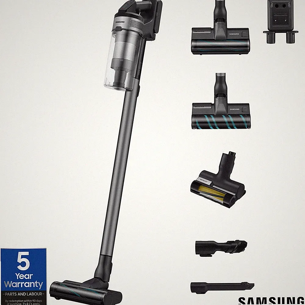 Samsung Jet 75E Stielstaubsauger Bodenstaubsauger 200W 60Min HEPA Schwarz 0,8L