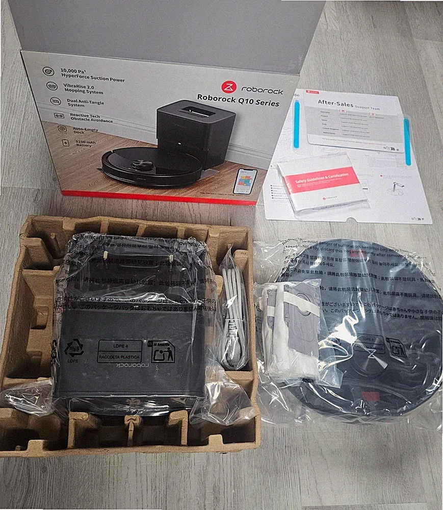 Saugroboter Roborock Q10 S5+ Set | Wischfunktion, Entleerungsstation, 10.000 Pa