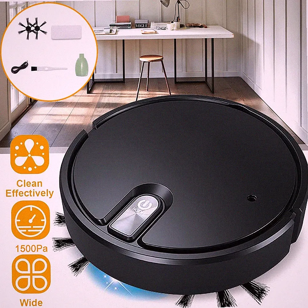 Saugroboter Staubsauger Roboter Kehrroboter 1500PA Putzroboter für Hartböden
