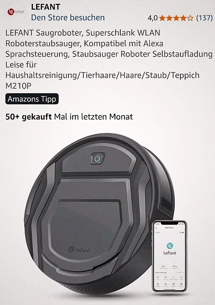 Lefant M210P Saugroboter