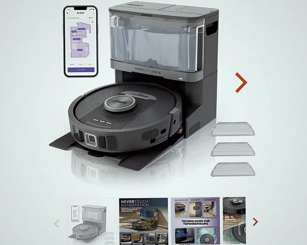 Shark PowerDetect NeverTouch 2-in-1 Saug- und Wischroboter