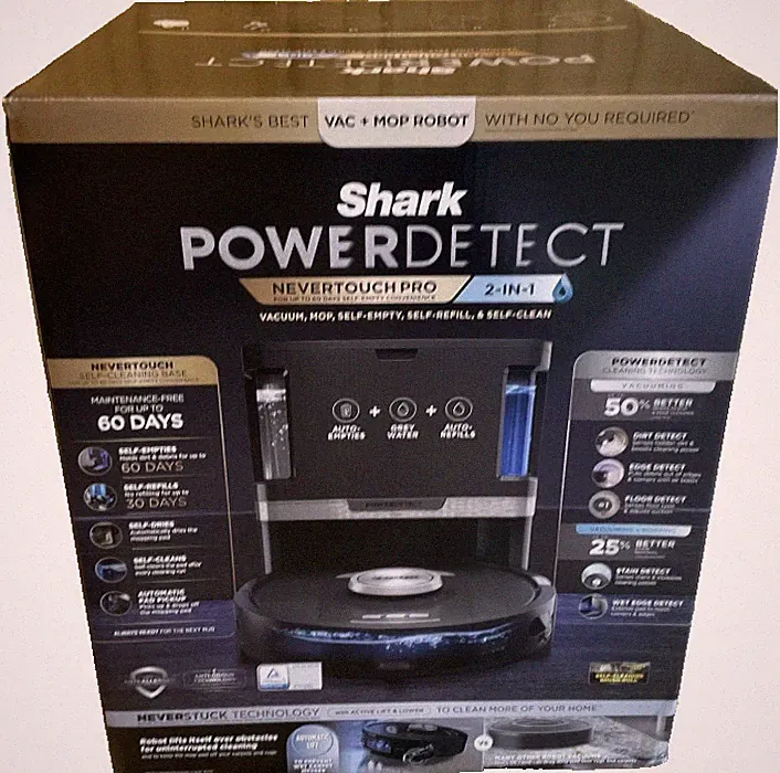 Shark PowerDetect NeverTouch Pro 2-in-1 Saug- und Wischroboter - RV2800ZEUK