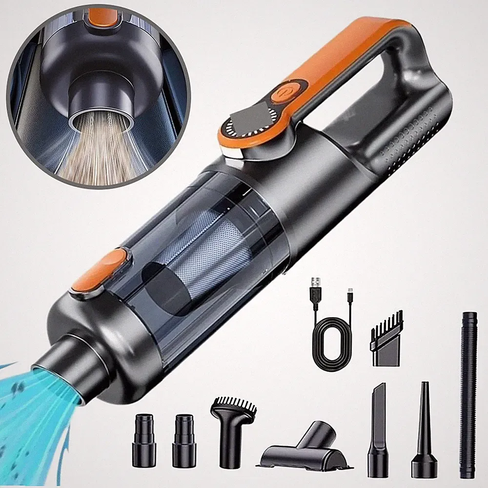 Staubsauger Handstaubsauger Akku 17000PA Wiederaufladbar type-c für Tierhaare