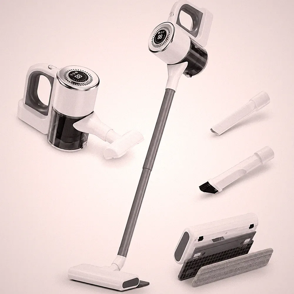 Staubsauger kabellos | Stabstaubsauger | HEPA Filter | Bodendüse | USB Ladekabel