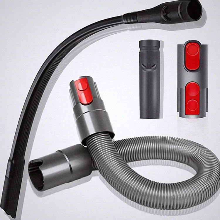 Staubsauger Zubehör Set Fugendüse Schlauchverlängerung 4 teilig Grau für Dyson