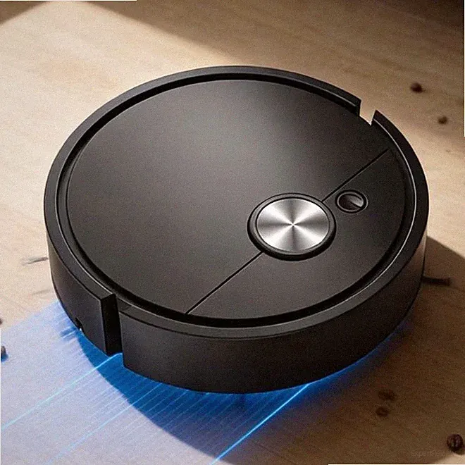 Staubsaugerroboter kabellos mit Wischfunktion, Wischpad, Seitenbürsten, USB