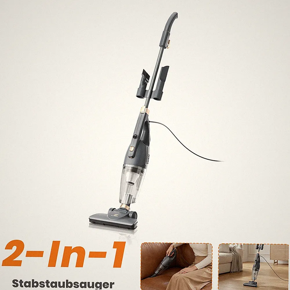 SUPERLEX 3-in-1 Multi Staubsauger Beutellos mit Kabel HandstaubSauger Tierhaare