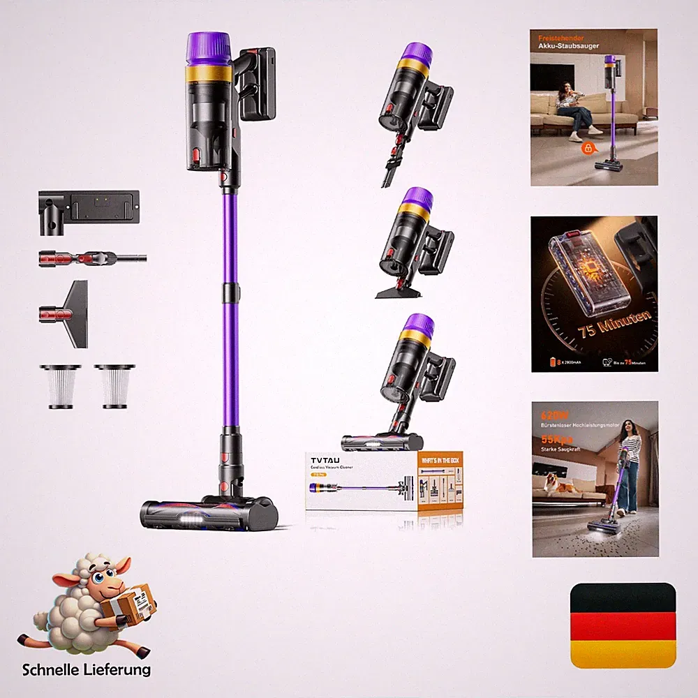 Tvtau T10 Pro Akku Staubsauger