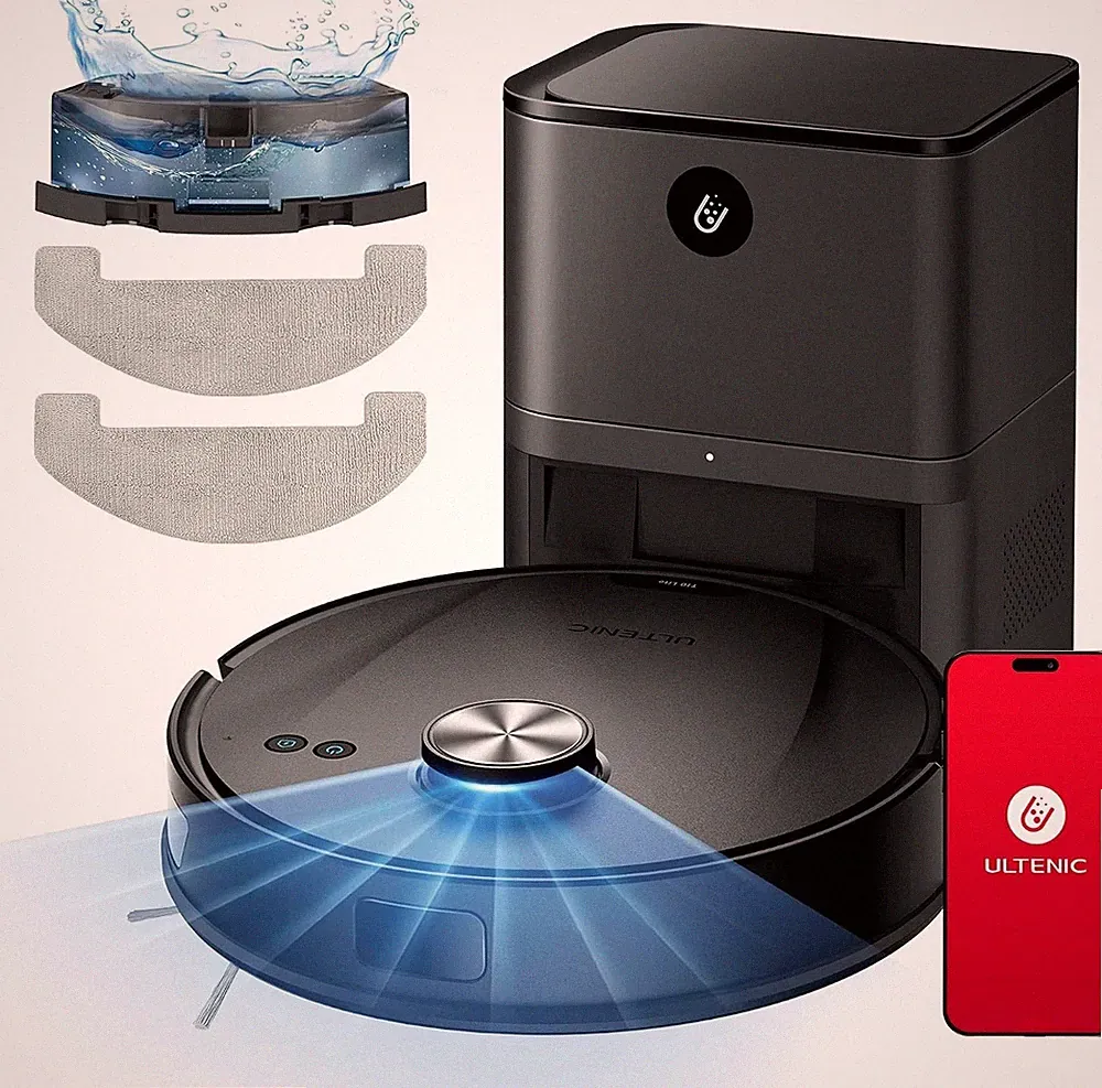 Ultenic T10 Lite Saugroboter mit Wischmopp Lidar Quick Mapping 5000Pa Leistung