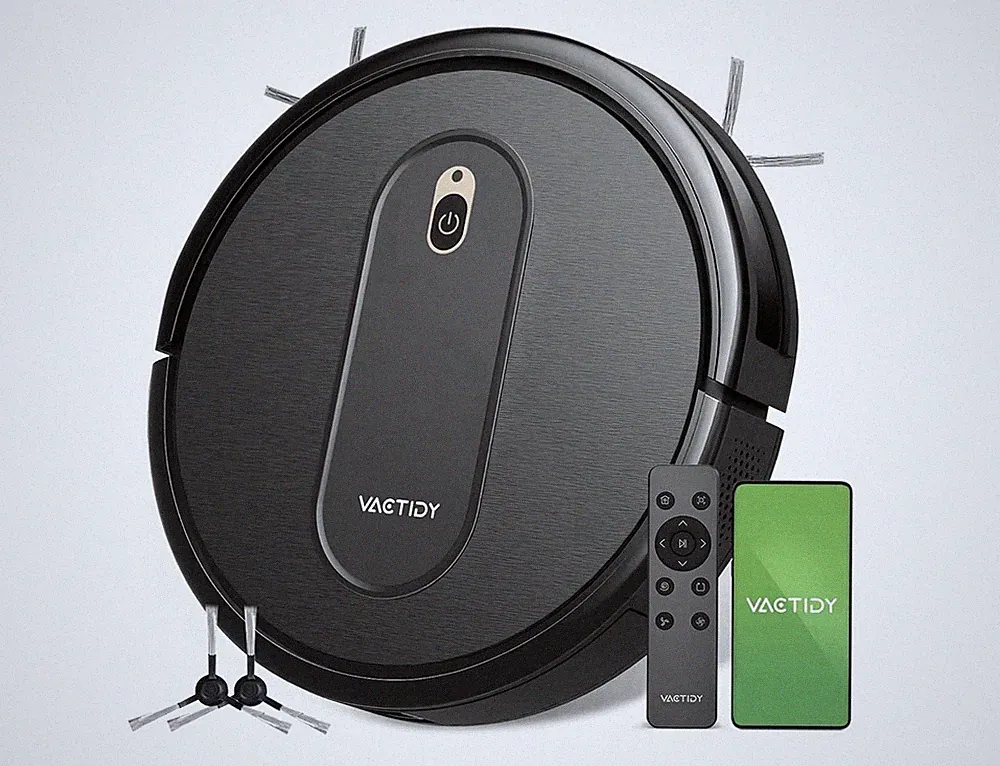 Vactidy T6 Saugroboter 1500Pa WLAN App Steuerung