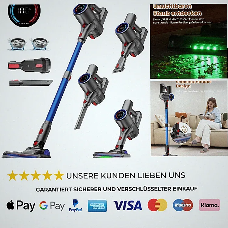VersLife Z8 Akku-Staubsauger