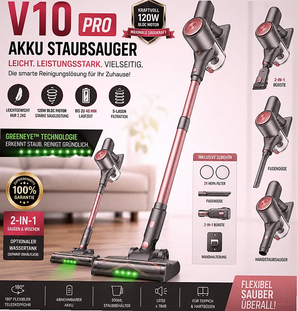 Vexilar V10 PRO Akku-Staubsauger