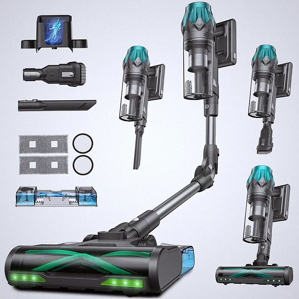 Vexilar V15Max Akku Staubsauger 55KPa/600W/60Min, für Teppiche Tierhaare