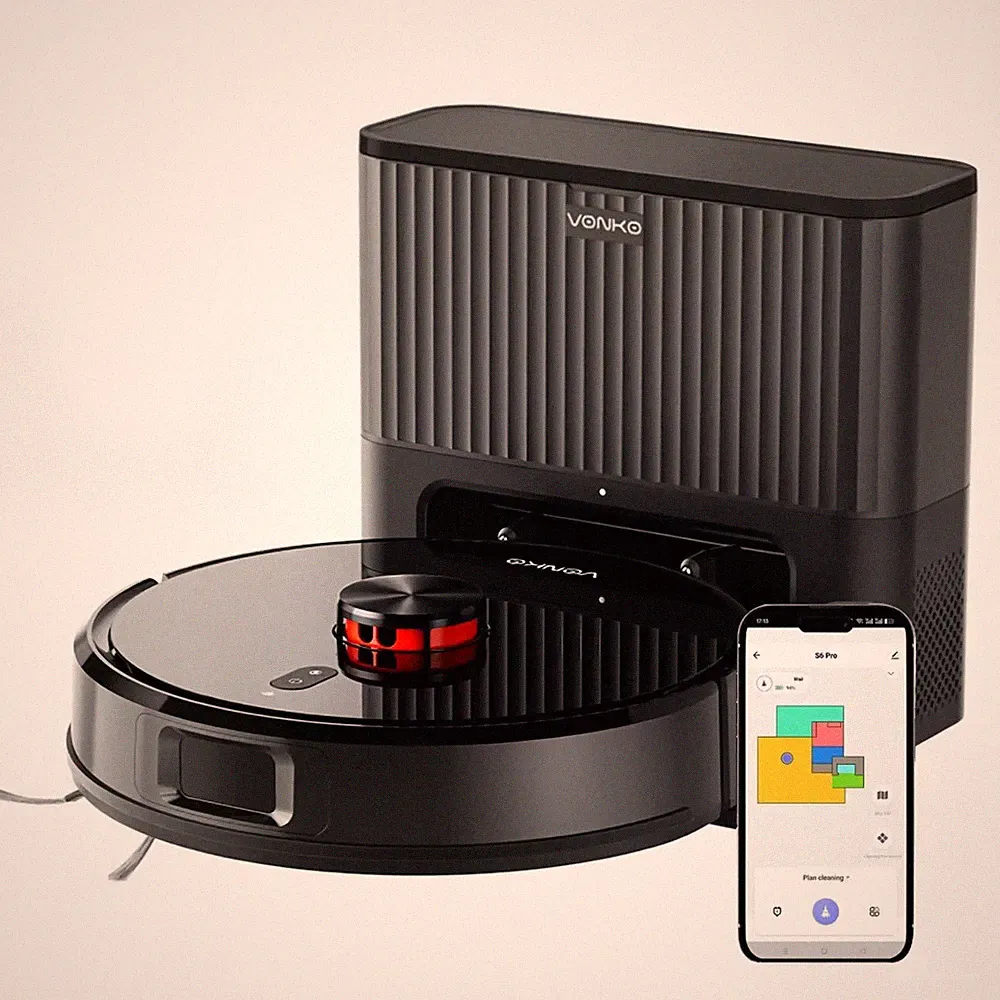 VONKO S6 Pro Saugroboter mit Wischfunktion & LiDAR-Navigation