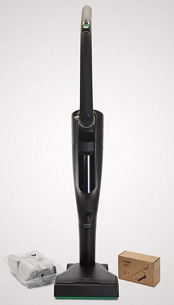 Vorwerk Kobold Folletto VK7 + EB7 in Schwarz + 10 teiliges Zubehörset Neu