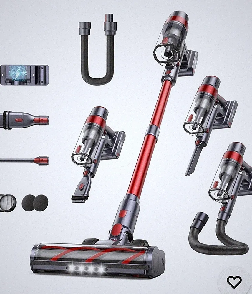 wie Neu,Staubsauger SunSare Akku Cordless Vacuum Cleaner X12 Touchscreen Licht