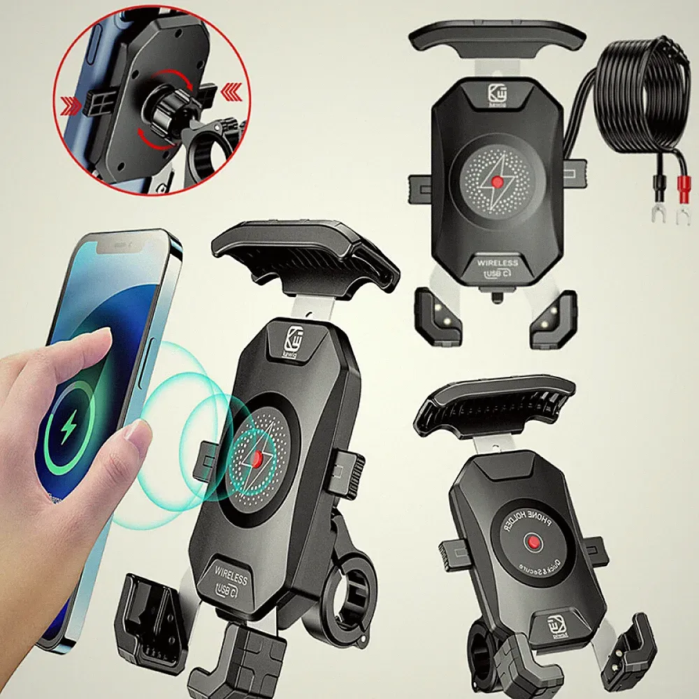 Wireless Qi Handyhalterung Fahrrad Motorrad