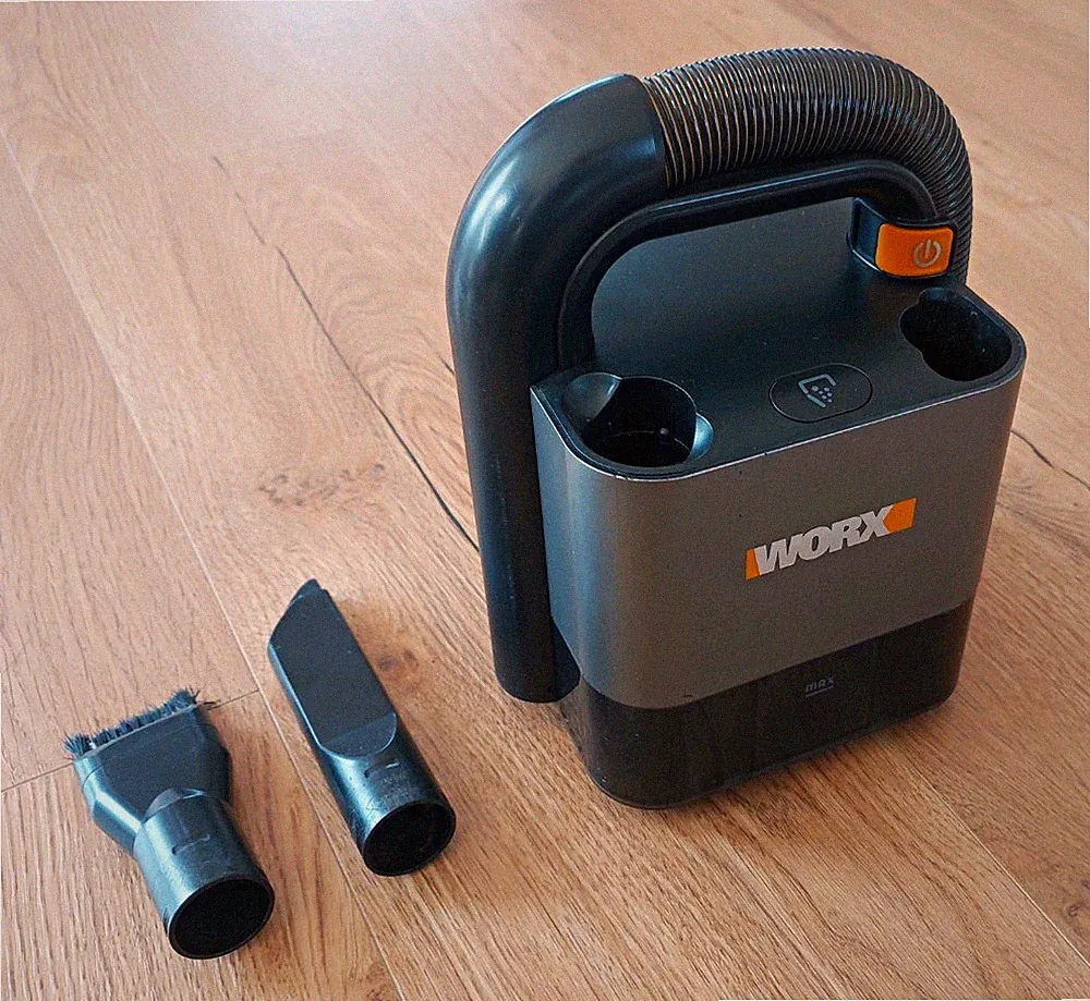 WORX WX030 20V Handstaubsauger kabellos beutellos mit Fugen- & Bürstendüse