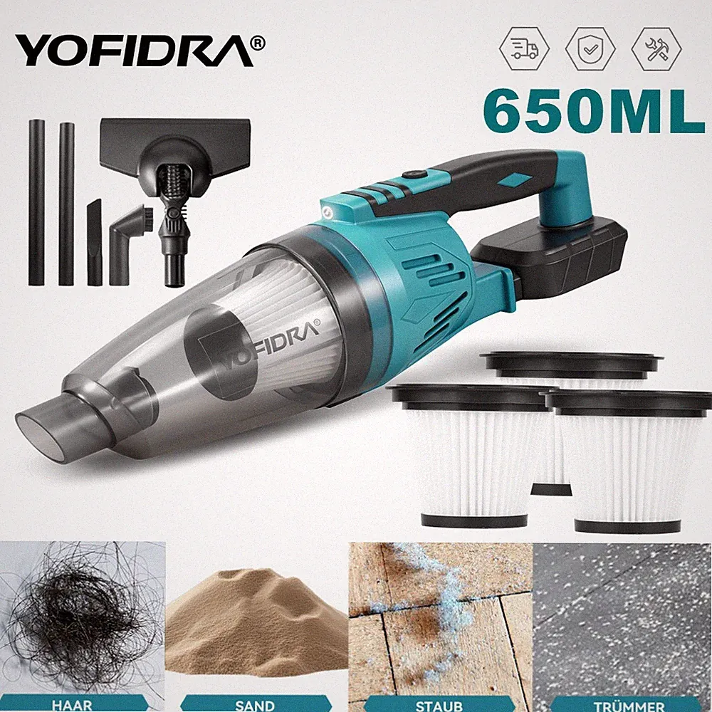 YOFIDRA 2-in-1 Akku-Handstaubsauger