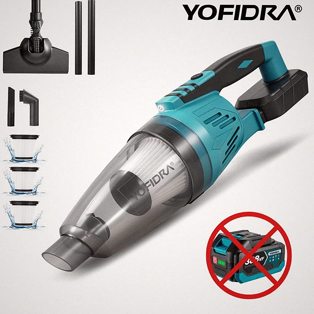 YOFIDRA 2IN1 Akku Handstaubsauger für Makita 18V