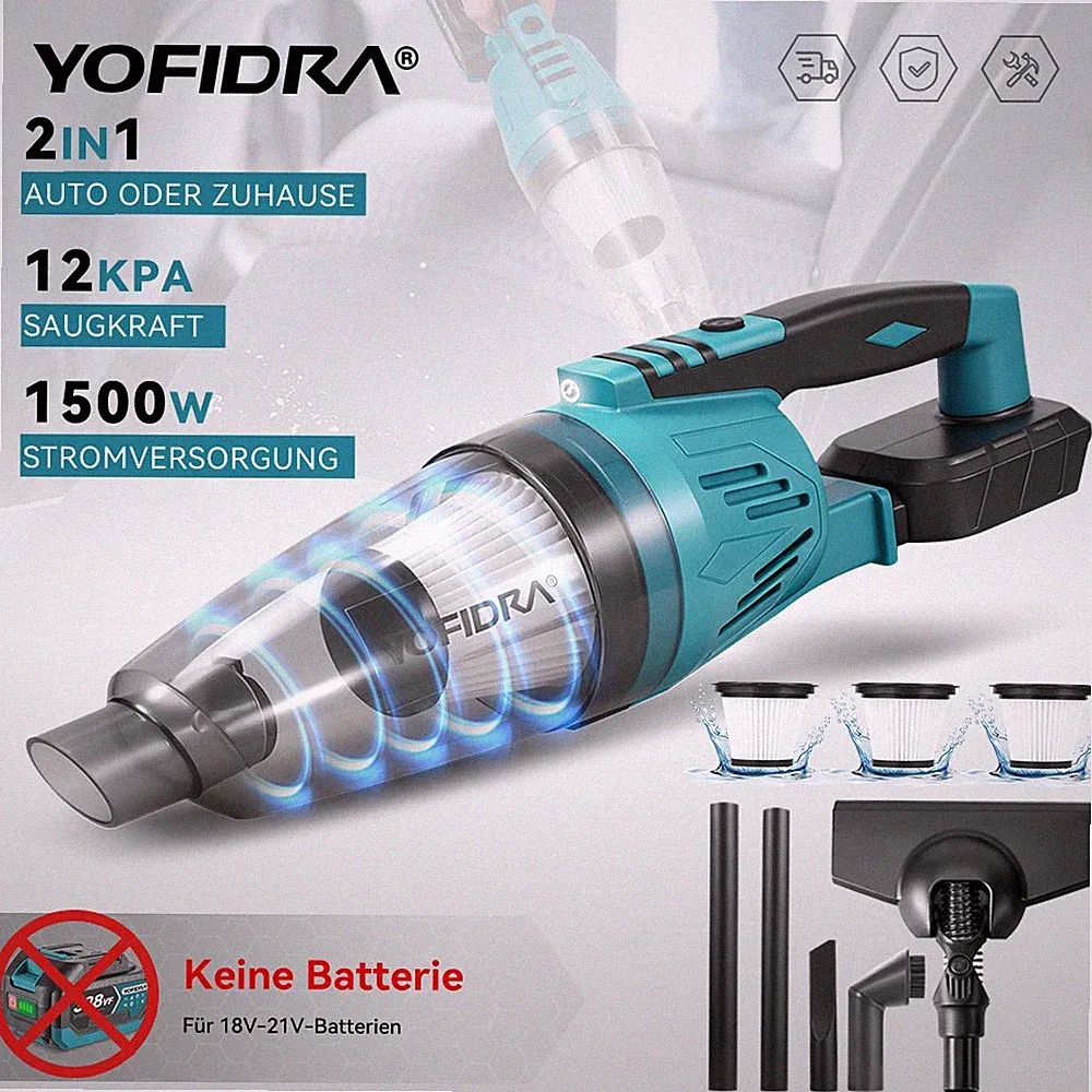 YOFIDRA 650ML Akku Handstaubsauger 2in1